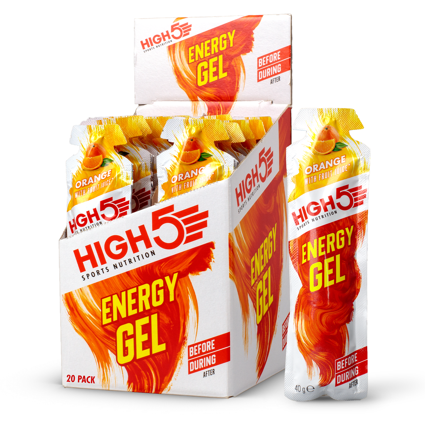 HIGH5 ENERGY GEL (40g) Oranje