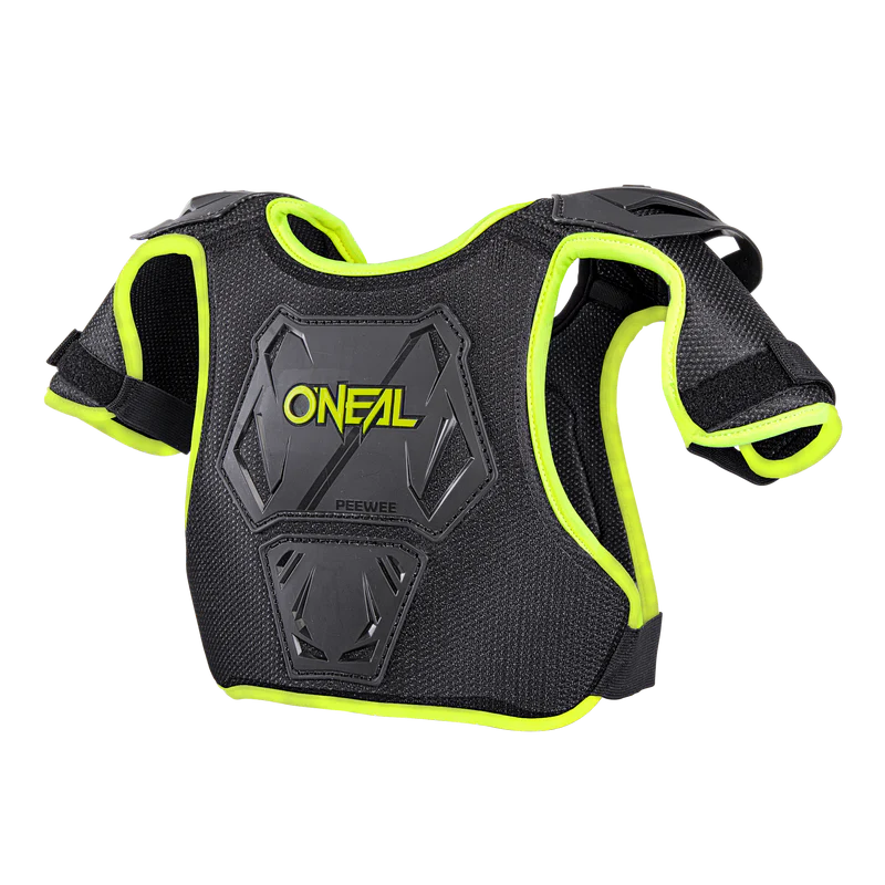 O'NEAL PEEWEE Junior-borstbeschermer, fluorescerend geel