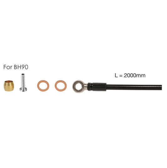Kit Hydro slangen 2m ELVEDES voor SHIMANO SM-BH 90+banjo+onderdelen