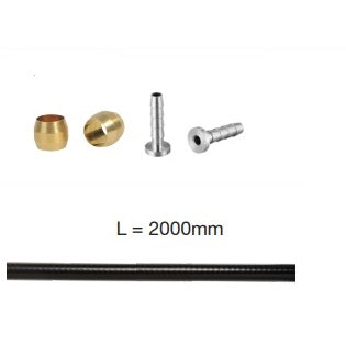 Kit Hydro slangen 2m ELVEDES voor SHIMANO SM-BH 90 + onderdelen