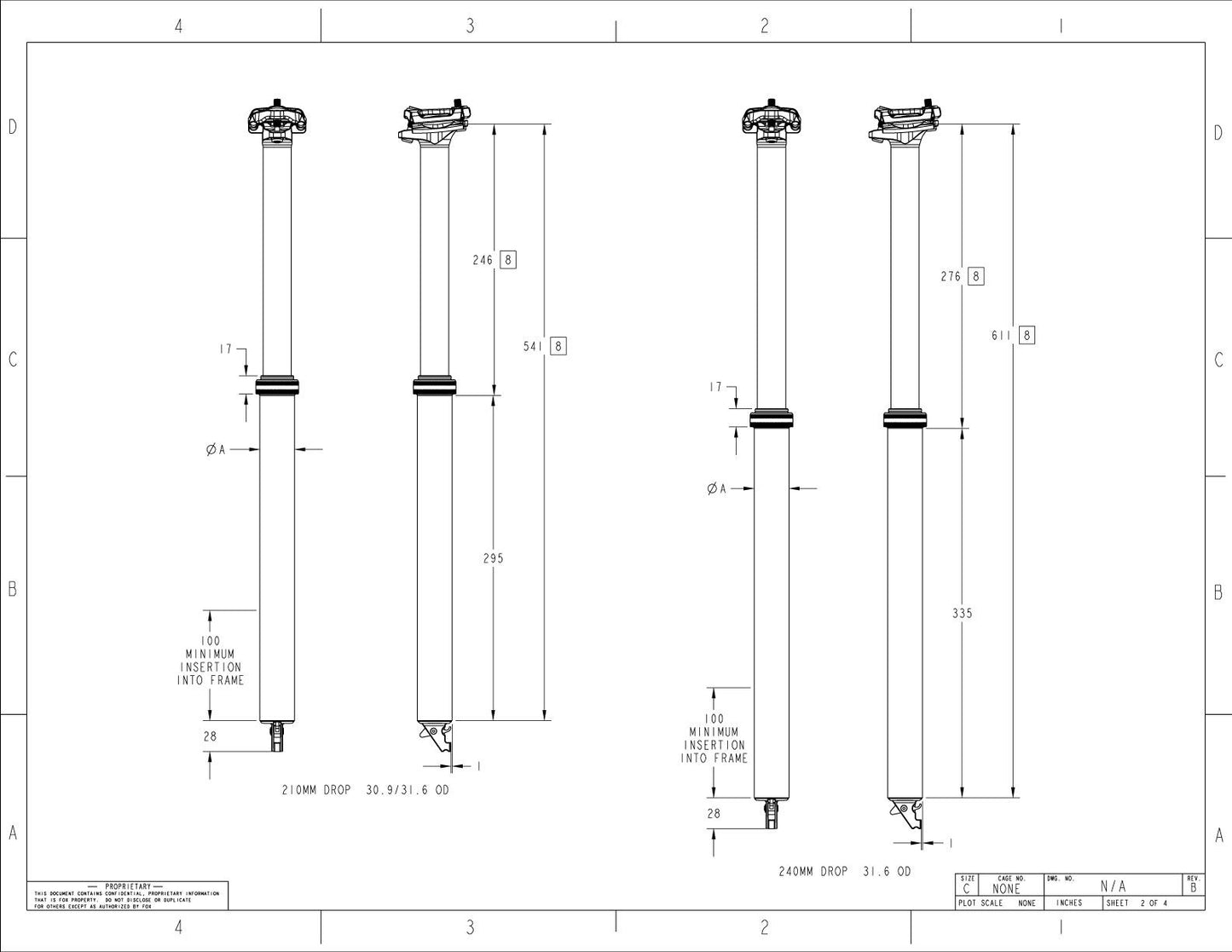 FOX RACING SHOX TRANSFER PERFORMANCE ELITE 2025 Telescopische zadelpen