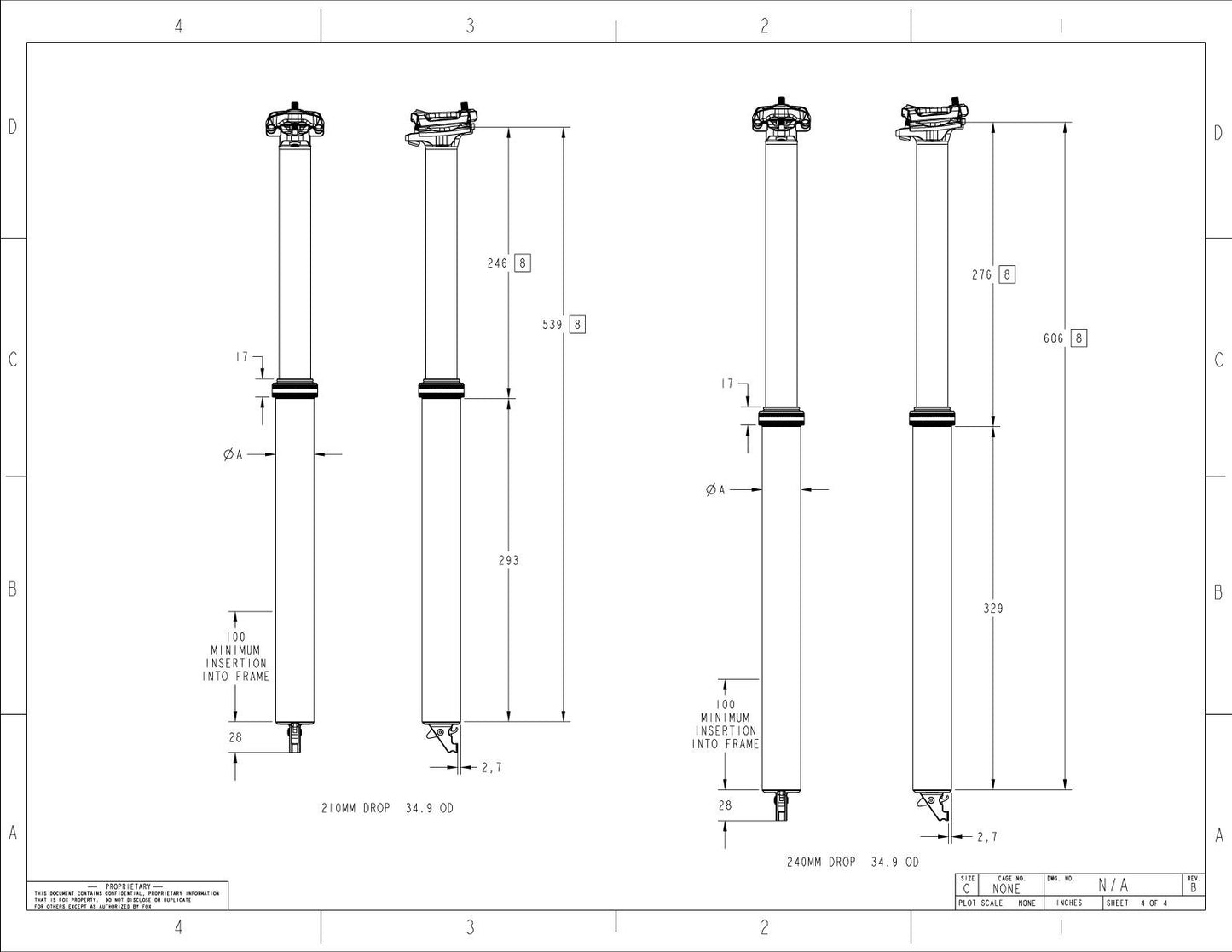 FOX RACING SHOX TRANSFER PERFORMANCE ELITE 2025 Telescopische zadelpen