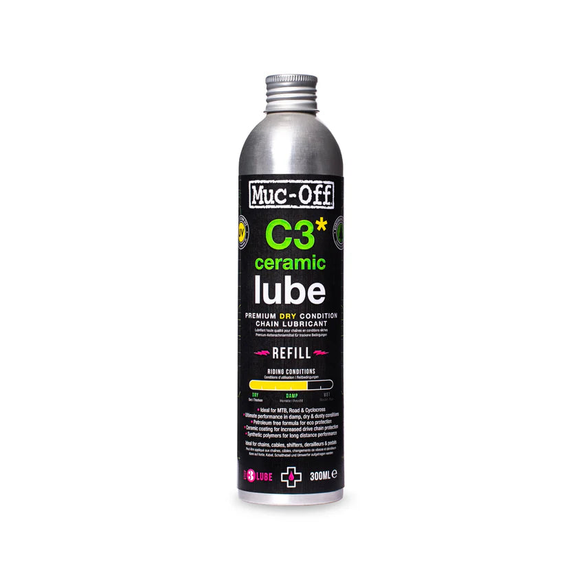 MUC-OFF C3 DRY CERAMIC LUBE Kettingsmeermiddel voor droge omstandigheden (300 ml)