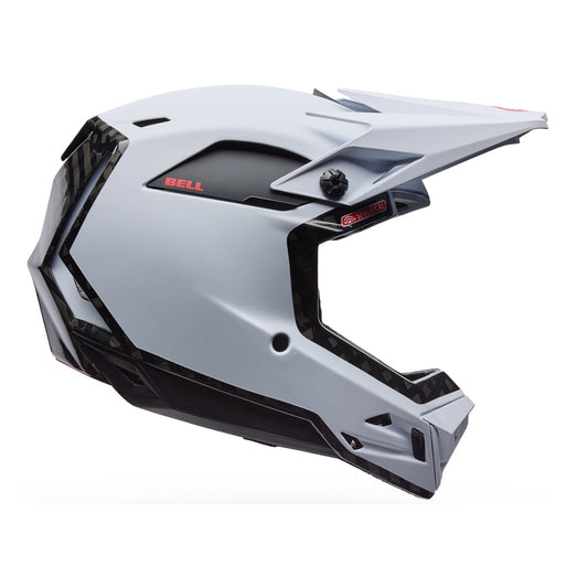 MTB-helm BELL FULL-10 SPHERICAL CARBON PEAK Wit