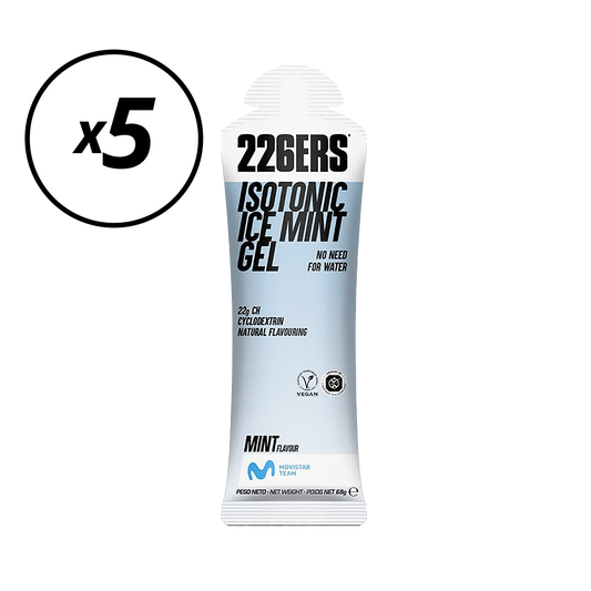 Pak van 5 226ERS ISOTONIC Energy Gels (68G) Mint Houdbaarheidsdatum Overschreden