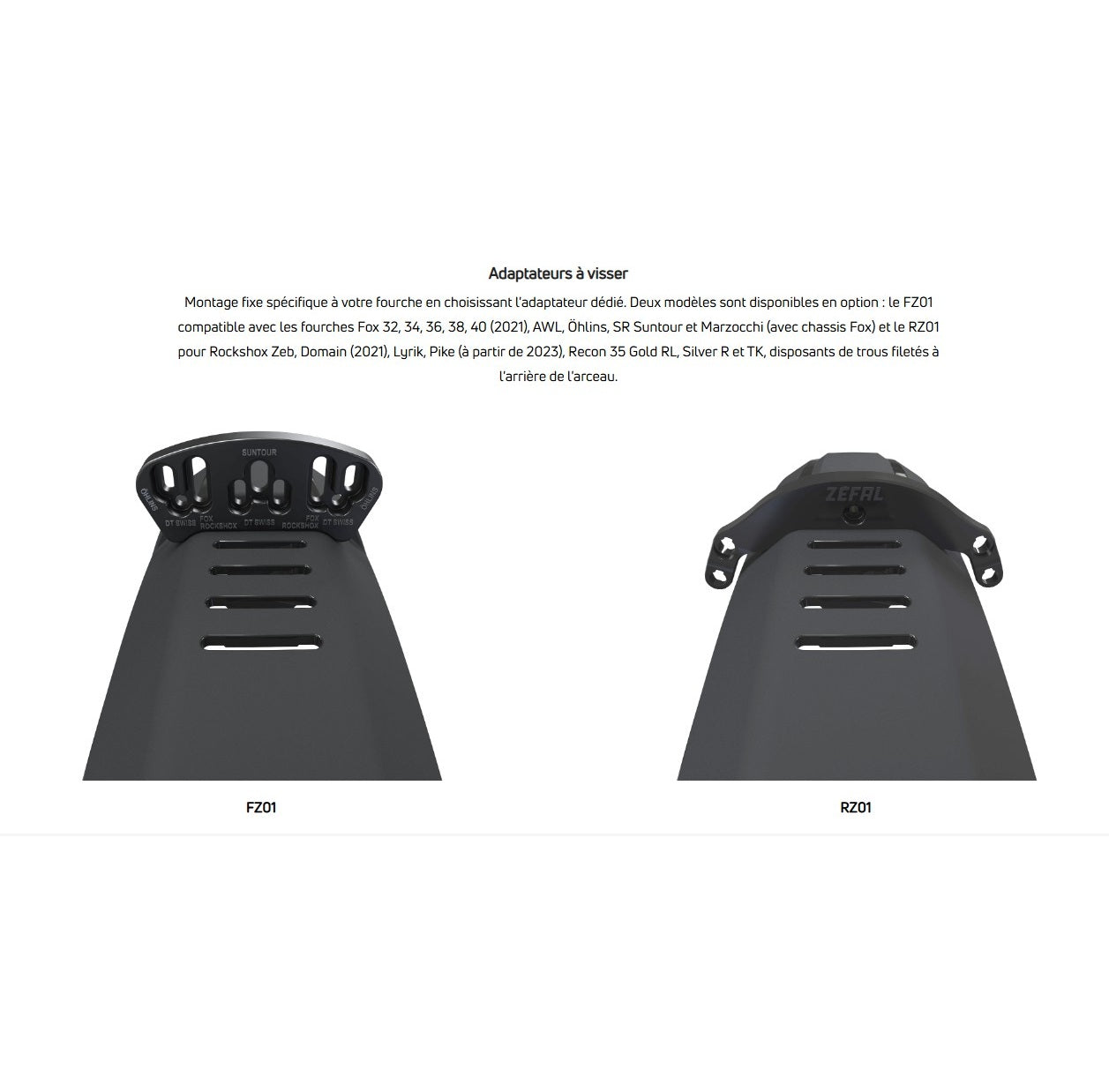 ZEFAL DEFLECTOR FM40 voorspatbord