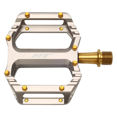 HT COMPONENTS AR09T Titanium platte pedalen grijs