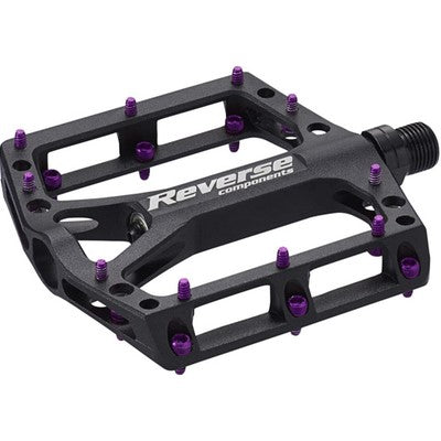 REVERSE COMPONENTS BLACK ONE platte pedalen Zwart/Violet