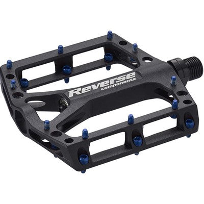 REVERSE COMPONENTS BLACK ONE platte pedalen Zwart/Blauw