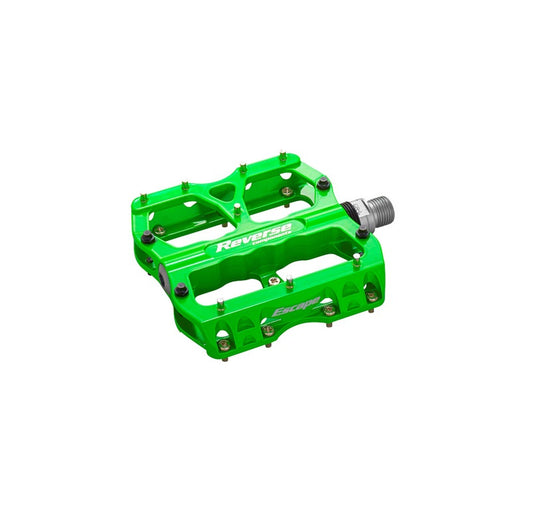 REVERSE COMPONENTS ESCAPE platte pedalen Fluorescerend groen