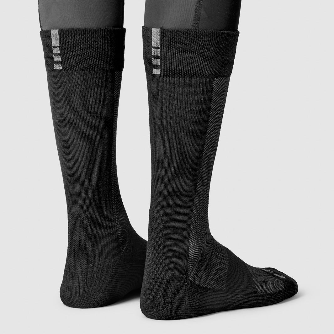 GRIPGRAB ALPINE MERINO HIGH Sokken Zwart