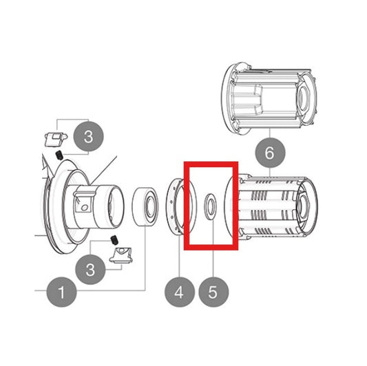SET VAN 3 ZILVEREN 9MM FTS-L MAVIC INTERNE SPACERS