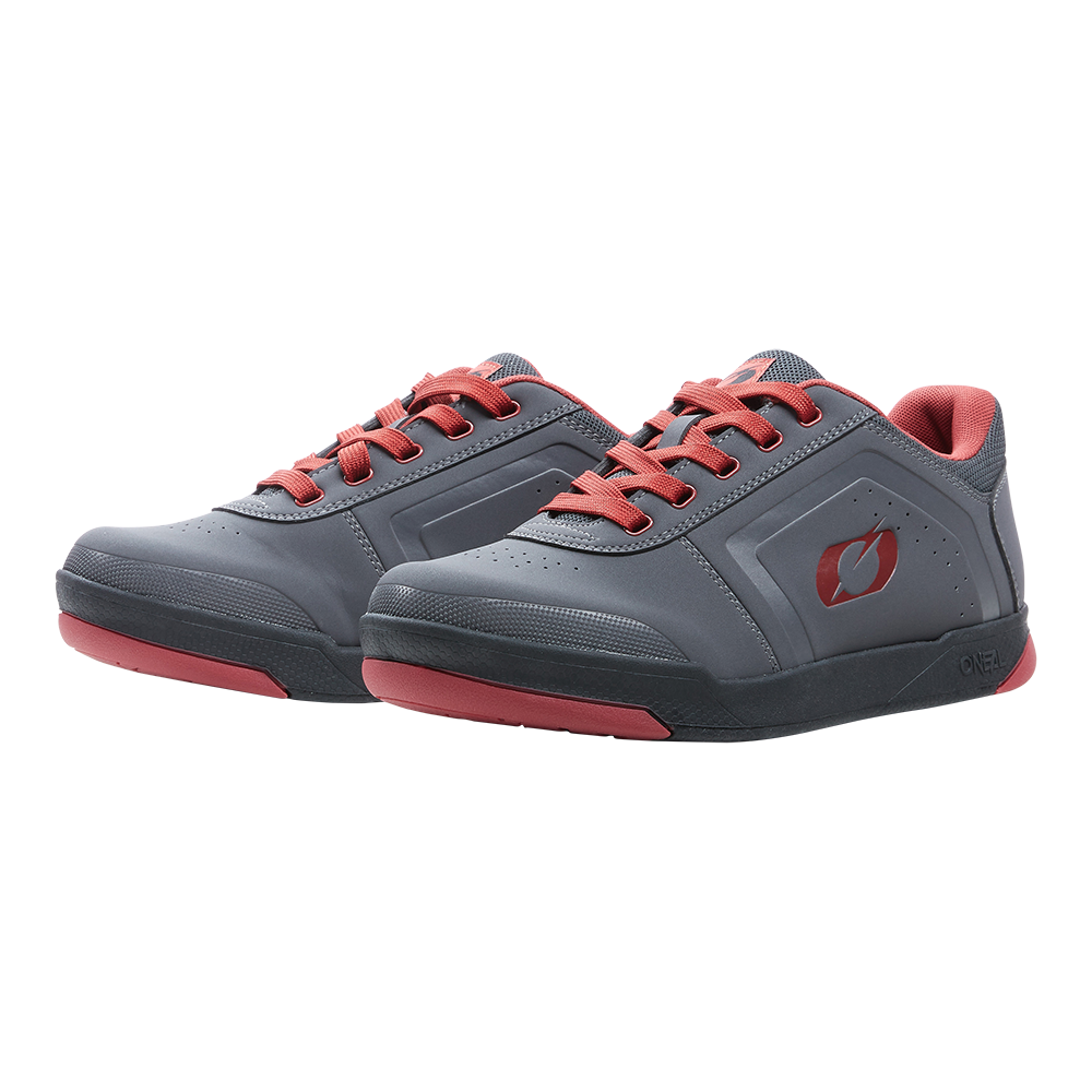 O'NEAL PINNED FLAT MTB schoenen grijs/rood