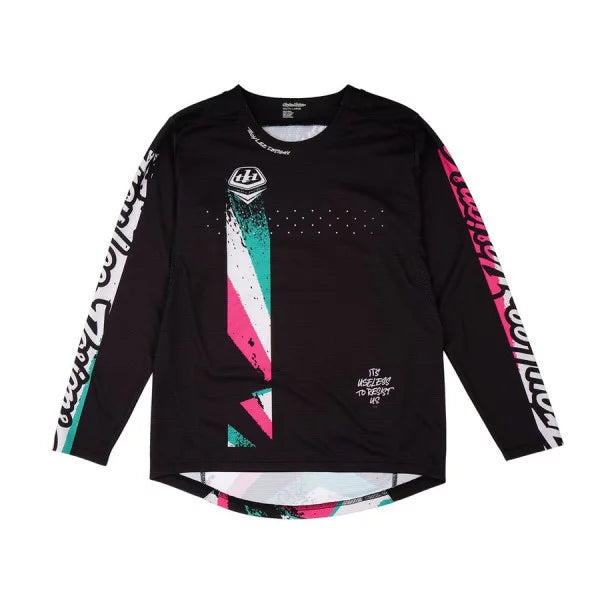 TROY LEE DESIGNS SPRINT FULL PULL Junior Trui Lange Mouw Zwart
