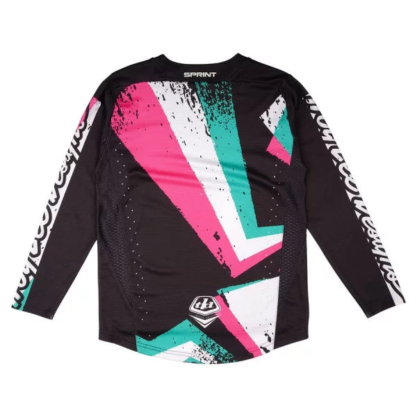TROY LEE DESIGNS SPRINT FULL PULL Junior Trui Lange Mouw Zwart