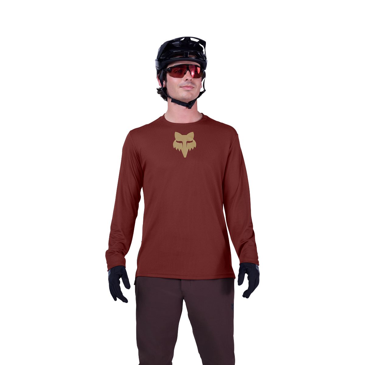 FOX RANGER FOX HEAD Lange Mouw Jersey Bordeaux