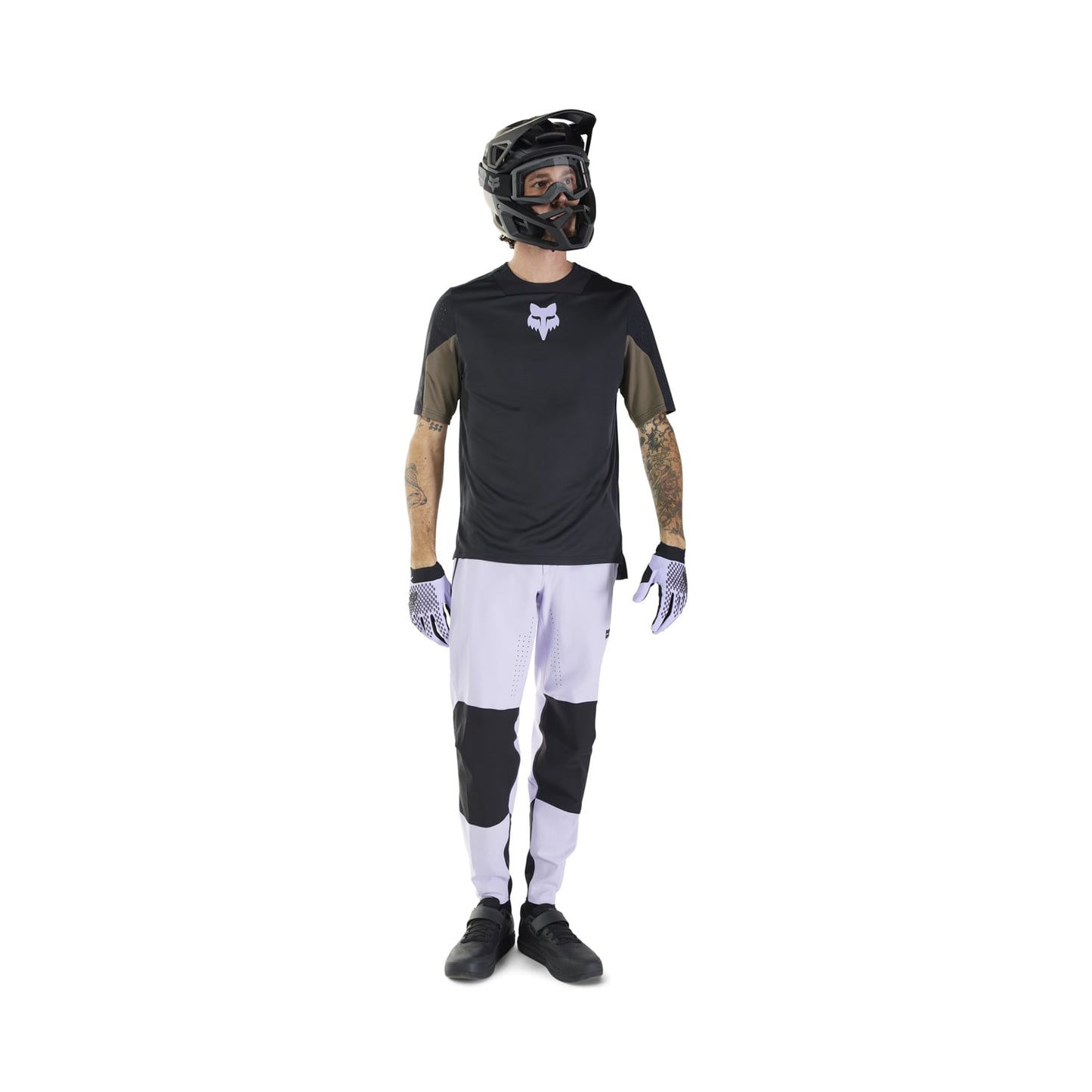 FOX DEFEND PARK Korte Mouw Jersey Zwart 2025