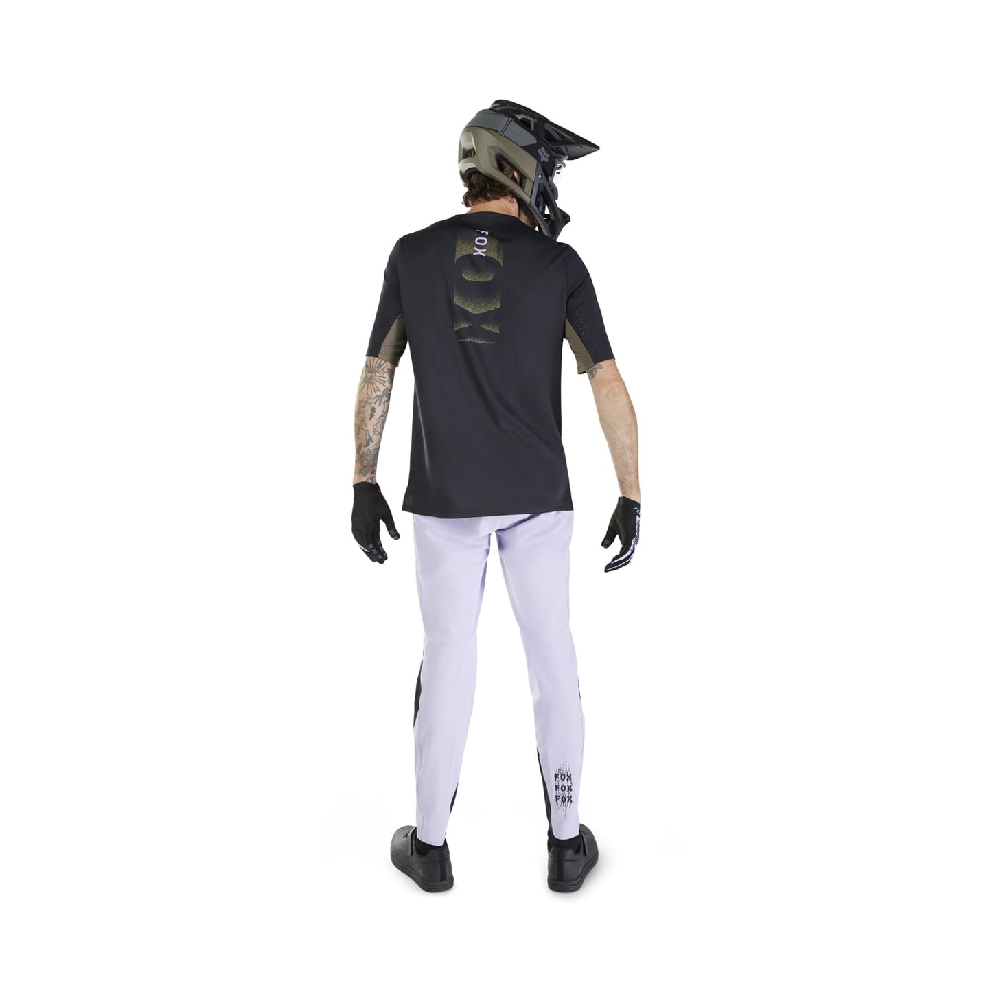FOX DEFEND PARK Korte Mouw Jersey Zwart 2025