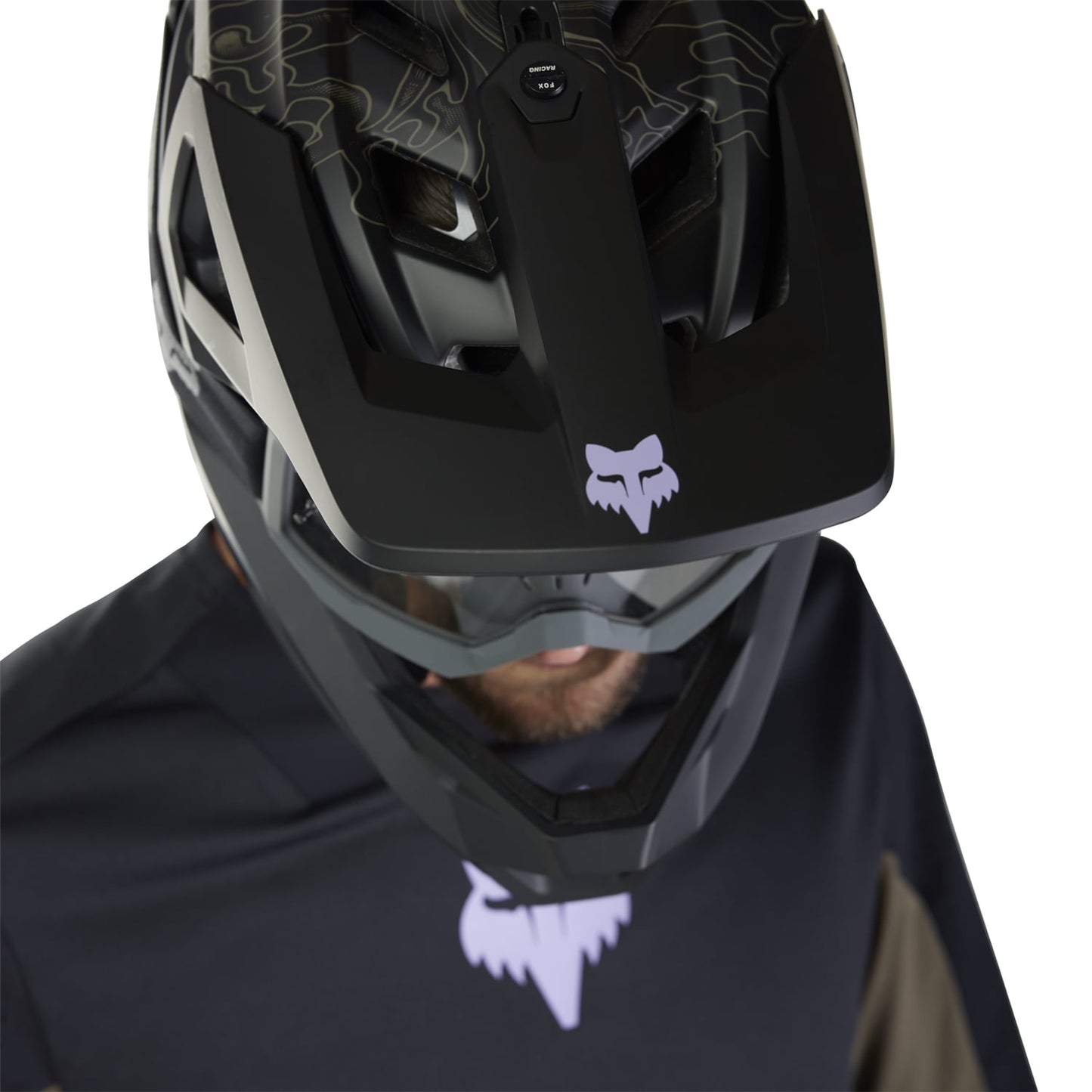 FOX DEFEND PARK Korte Mouw Jersey Zwart 2025