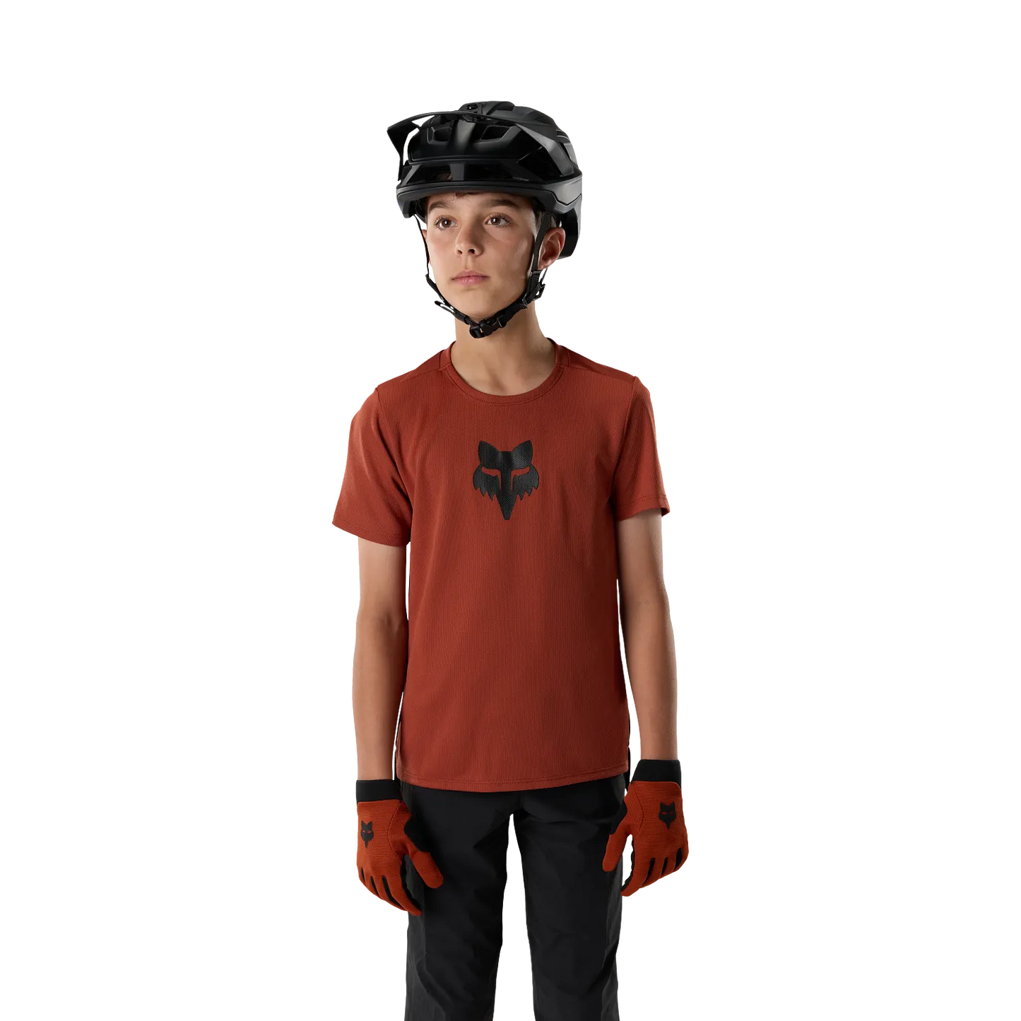 Fietsshirt FOX RANGER FOX HEAD Junior Korte Mouwen Acid Scarlet