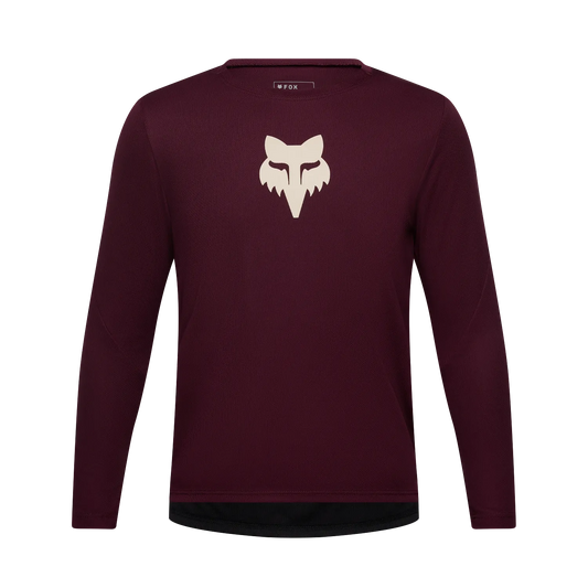 Shirt FOX RANGER FOX HEAD Junior Lange Mouwen Bordeaux