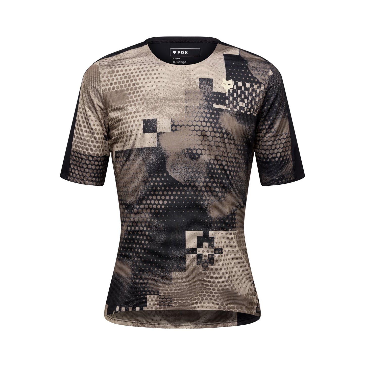 FOX FLEXAIR ASCENT PULSE Korte Mouw Jersey Zwart 2025