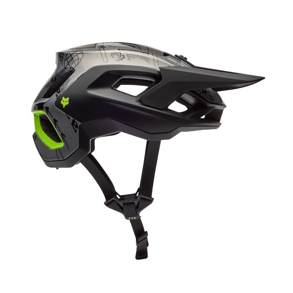 FOX SPEEDFRAME PRO LUNAR MTB Helm Zwart/Grijs - Speciale Editie