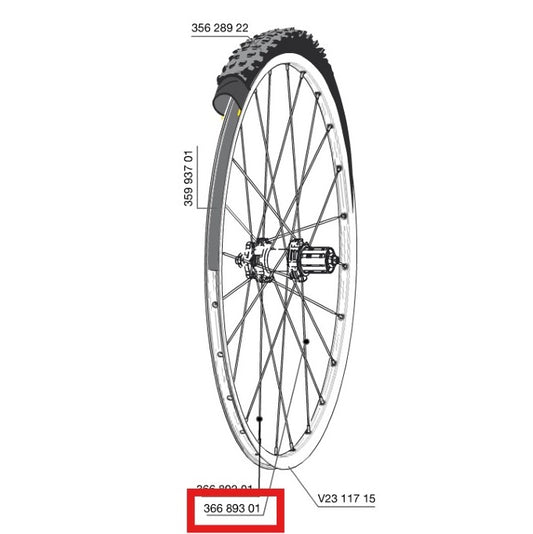 SET 12 ACHTERSPAKEN MAVIC CROSSROC/CROSSRIDE UST/CROSSMAX ELITE/XA ELITE 27,5" ALLROAD ELITE ROUTE+ 650 275MM