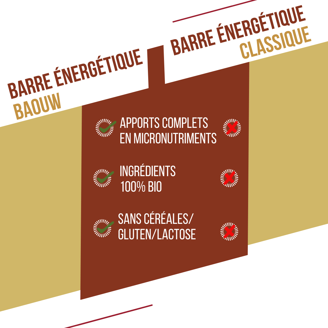 BAOUW ORGANIC EXTRA Vanille-Macadamia Energiereep (50g)