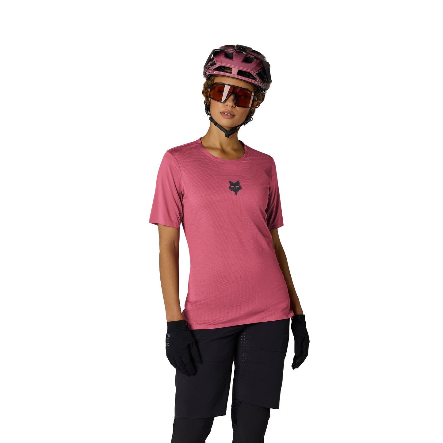 FOX FLEXAIR Jersey met korte mouwen voor dames Berry