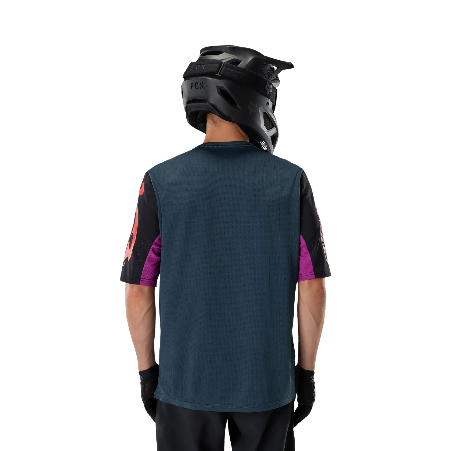 Shirt FOX DEFEND CREATION Korte Mouwen Blauw