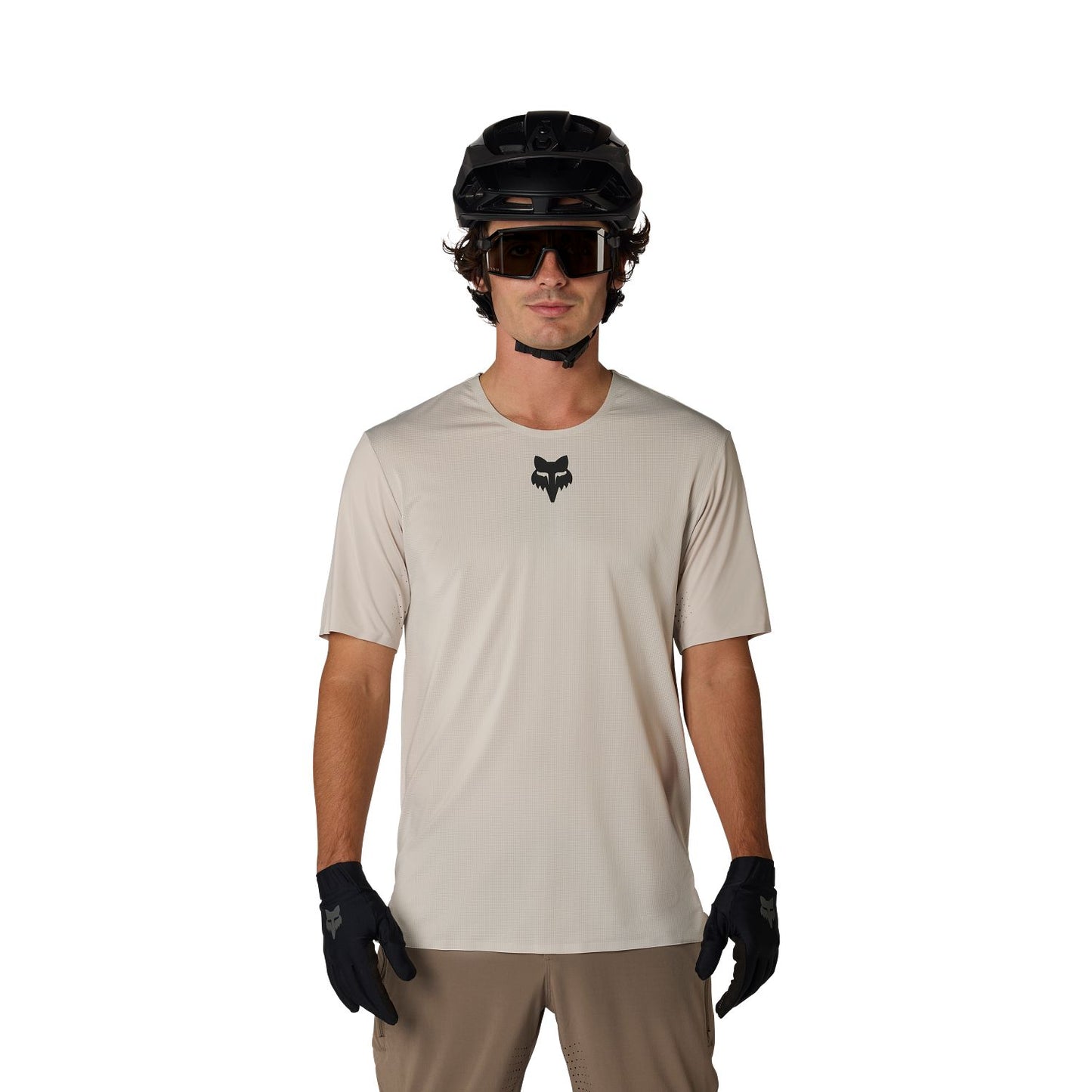 FOX FLEXAIR Korte Mouw Jersey Krijt
