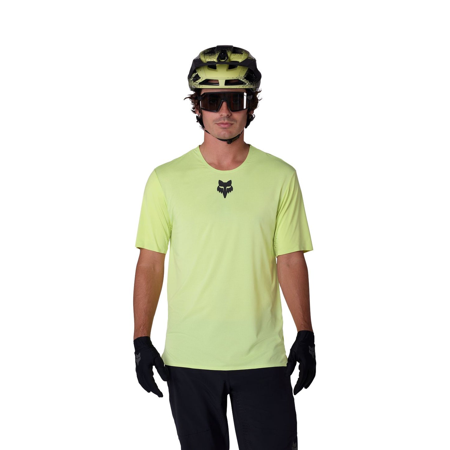 FOX FLEXAIR Korte Mouw Jersey Lime