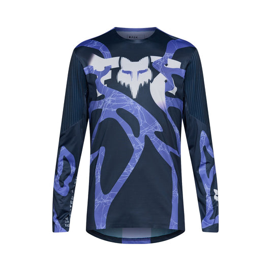 FOX FLEXAIR DIFFUSE SE Lange Mouw Jersey Paars Bosbes