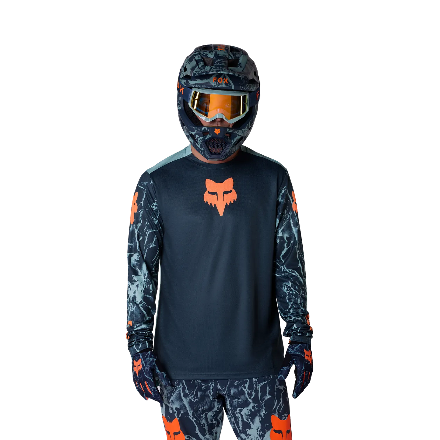 FOX RANGER IMAGE PRINT Lange Mouw Jersey Arctic Blauw
