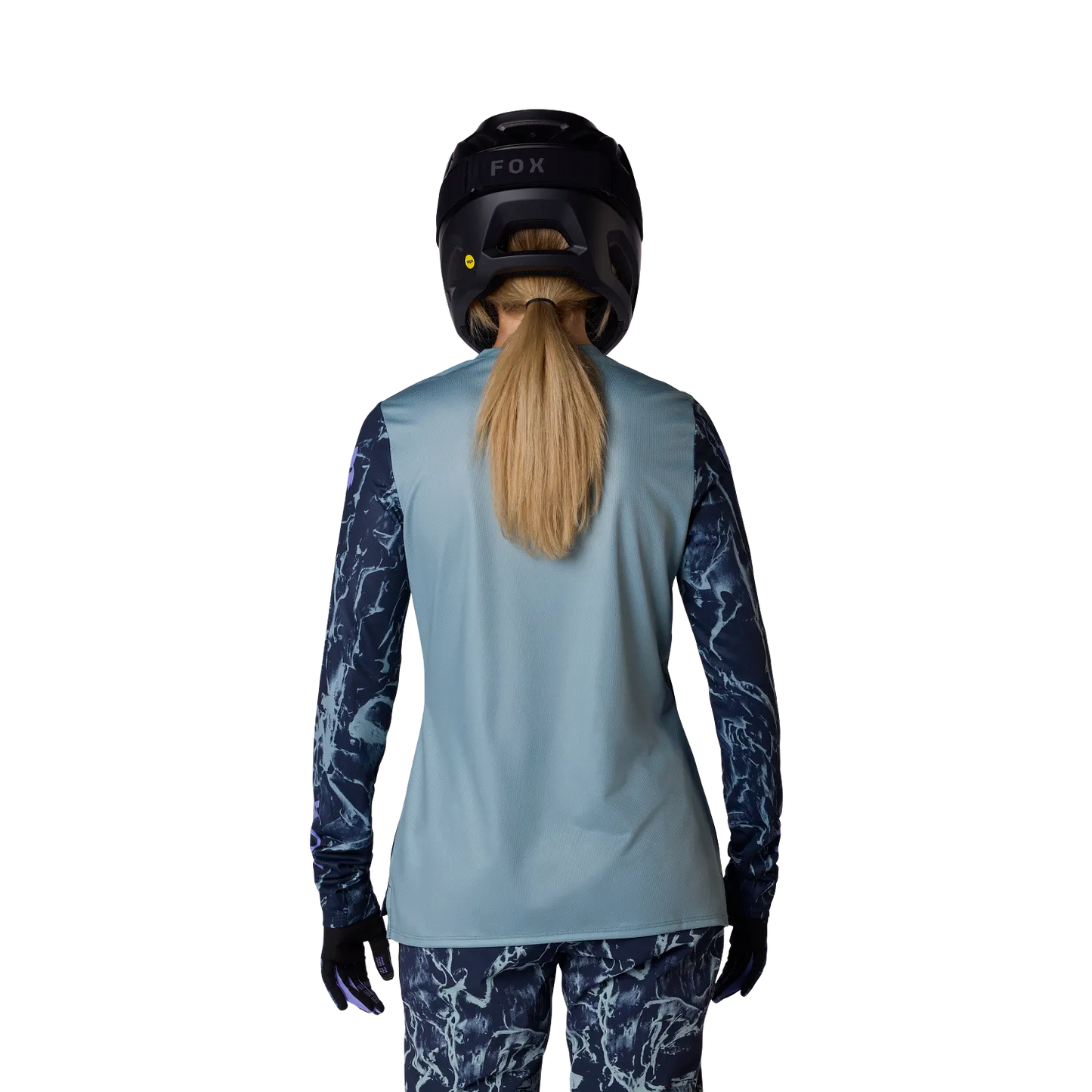 FOX RANGER IMAGE PRINT Dames Trui Lange Mouw Blauw