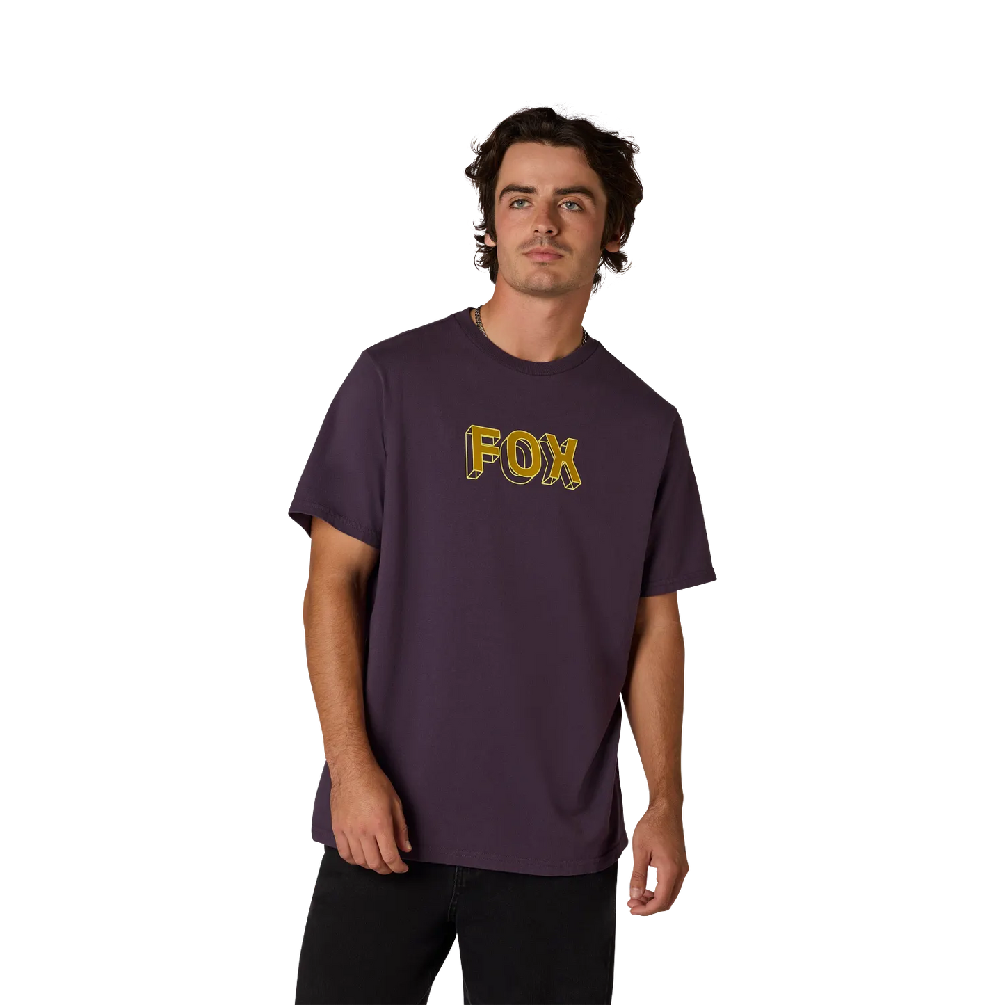 T-shirt FOX IMAGE PRINT 195 ORIGINAL Korte Mouw Paars Plum Perfect