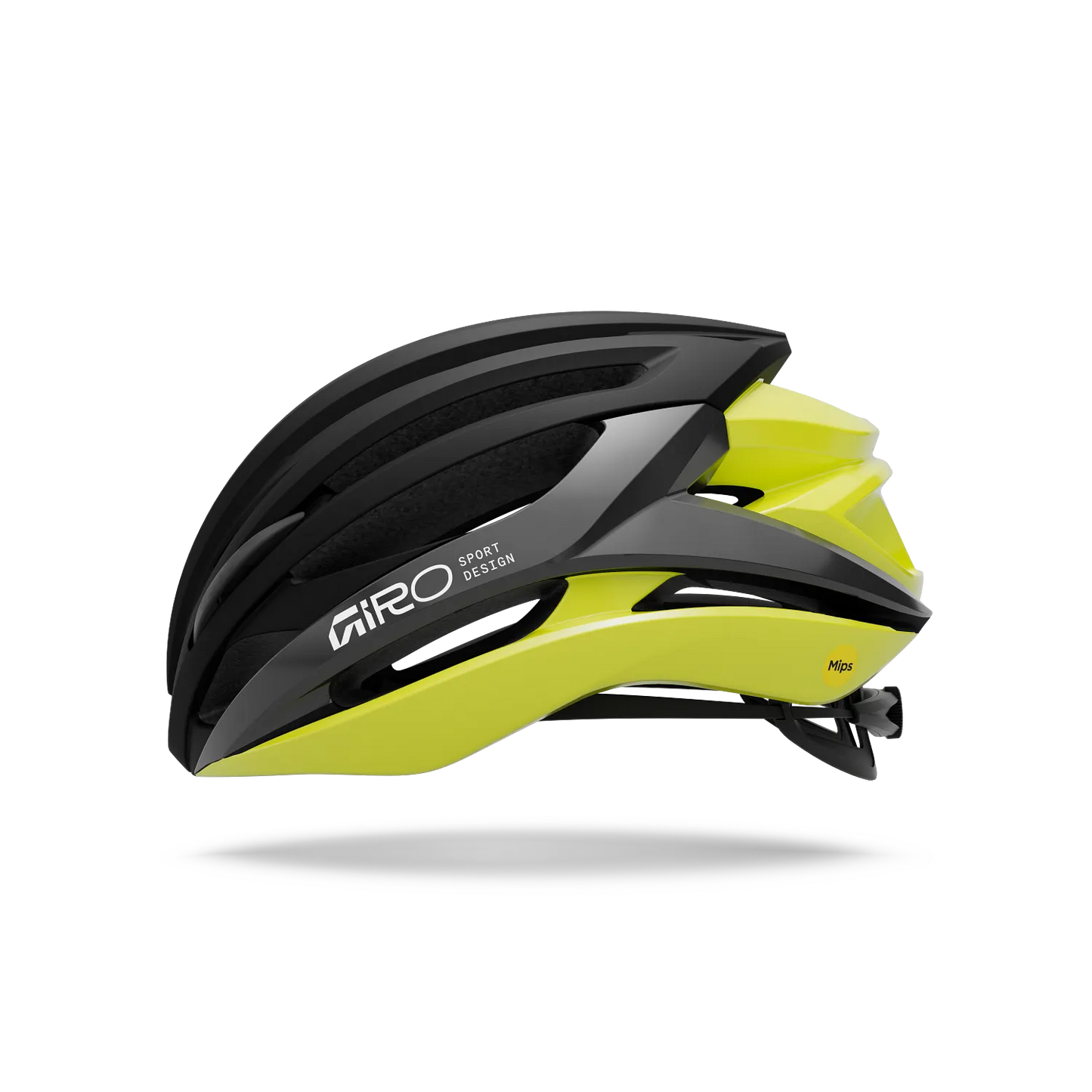 GIRO SYNTAX MIPS Road Helm Zwart/Geel Hi Viz