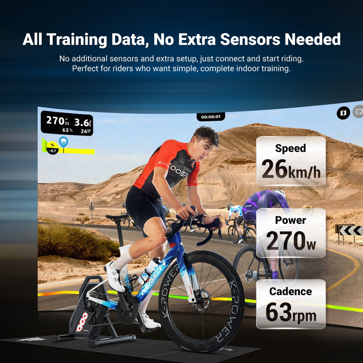 COOSPO T10 Smart Fietstrainer