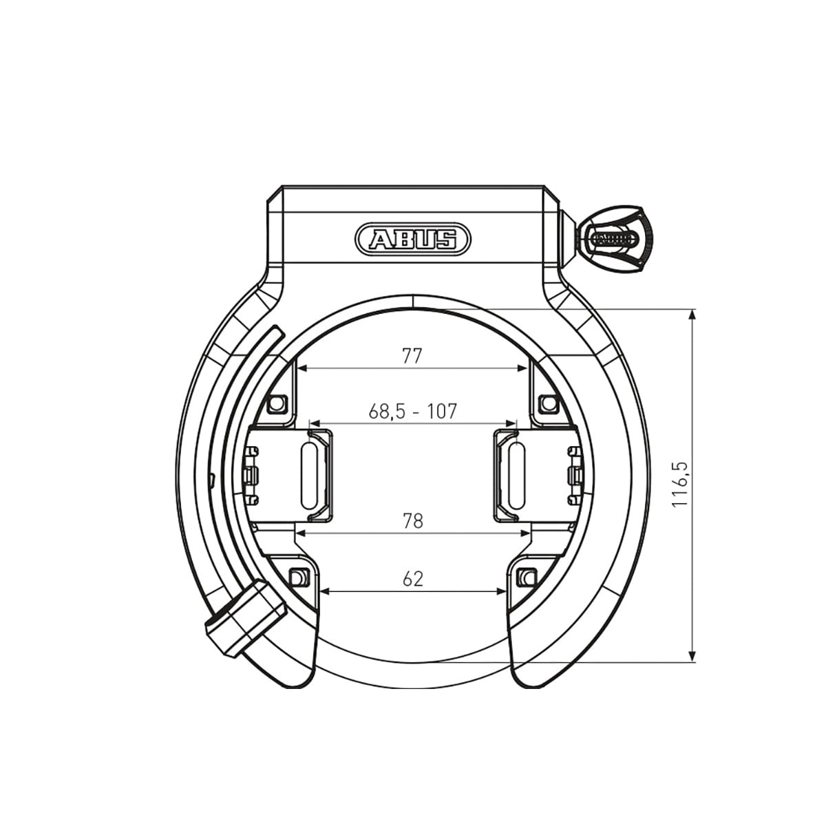 ABUS R BK 6950M Xplus Kozijnslot