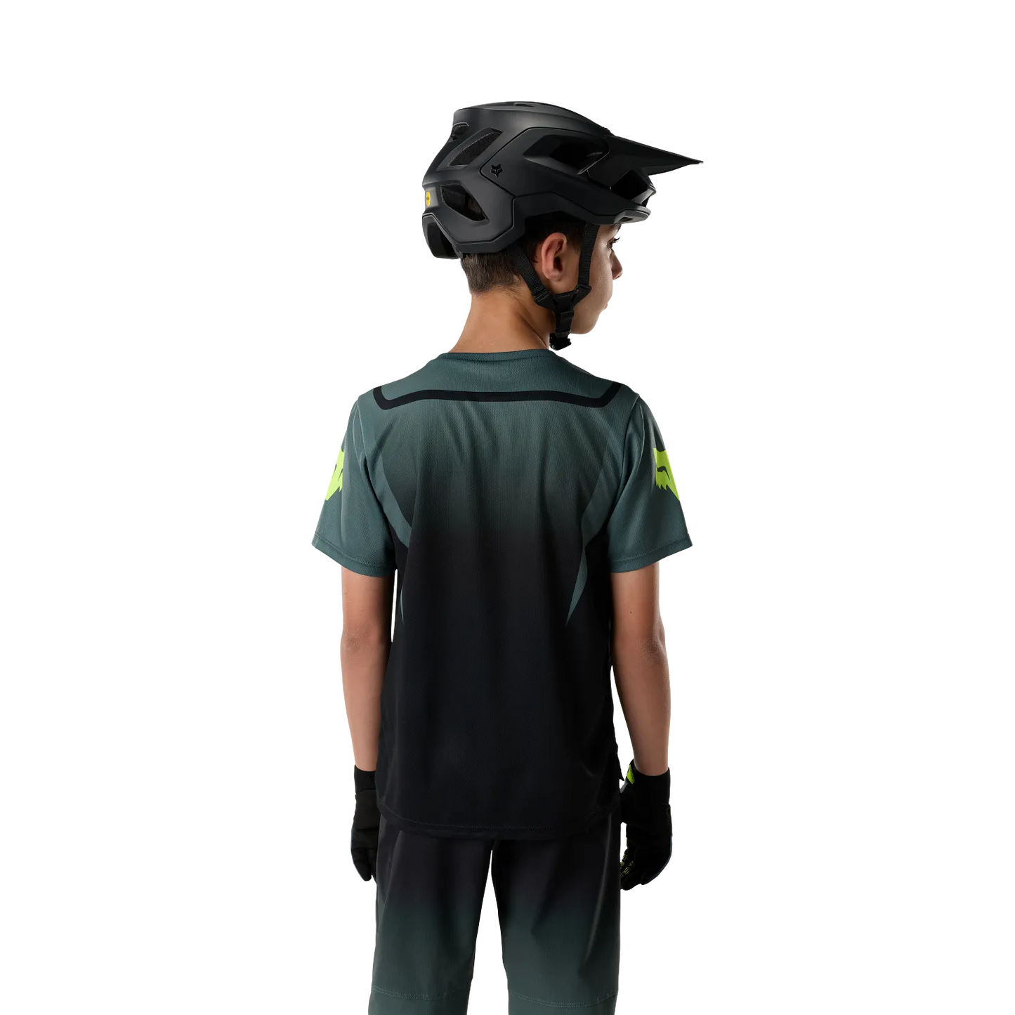 Fietsshirt FOX RANGER FOUNDRY Junior Korte Mouwen Salie