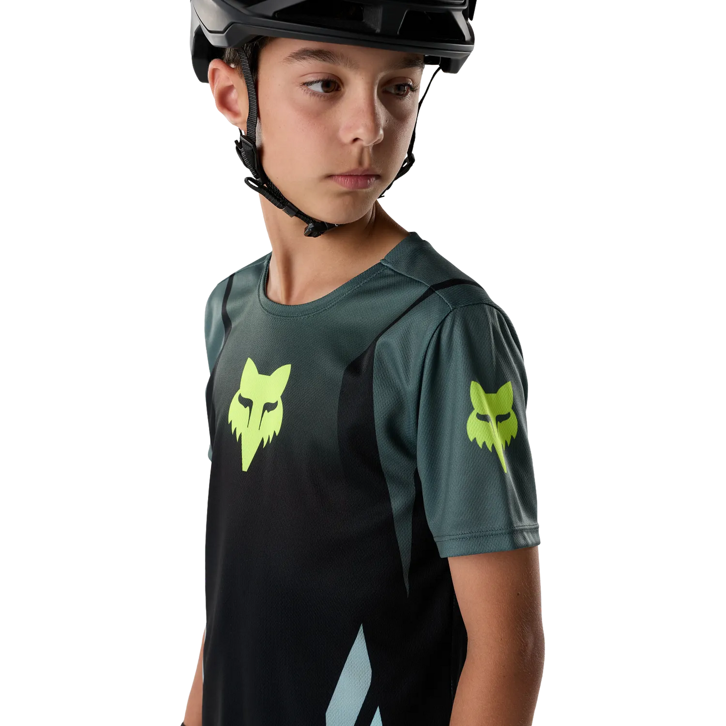 Fietsshirt FOX RANGER FOUNDRY Junior Korte Mouwen Salie