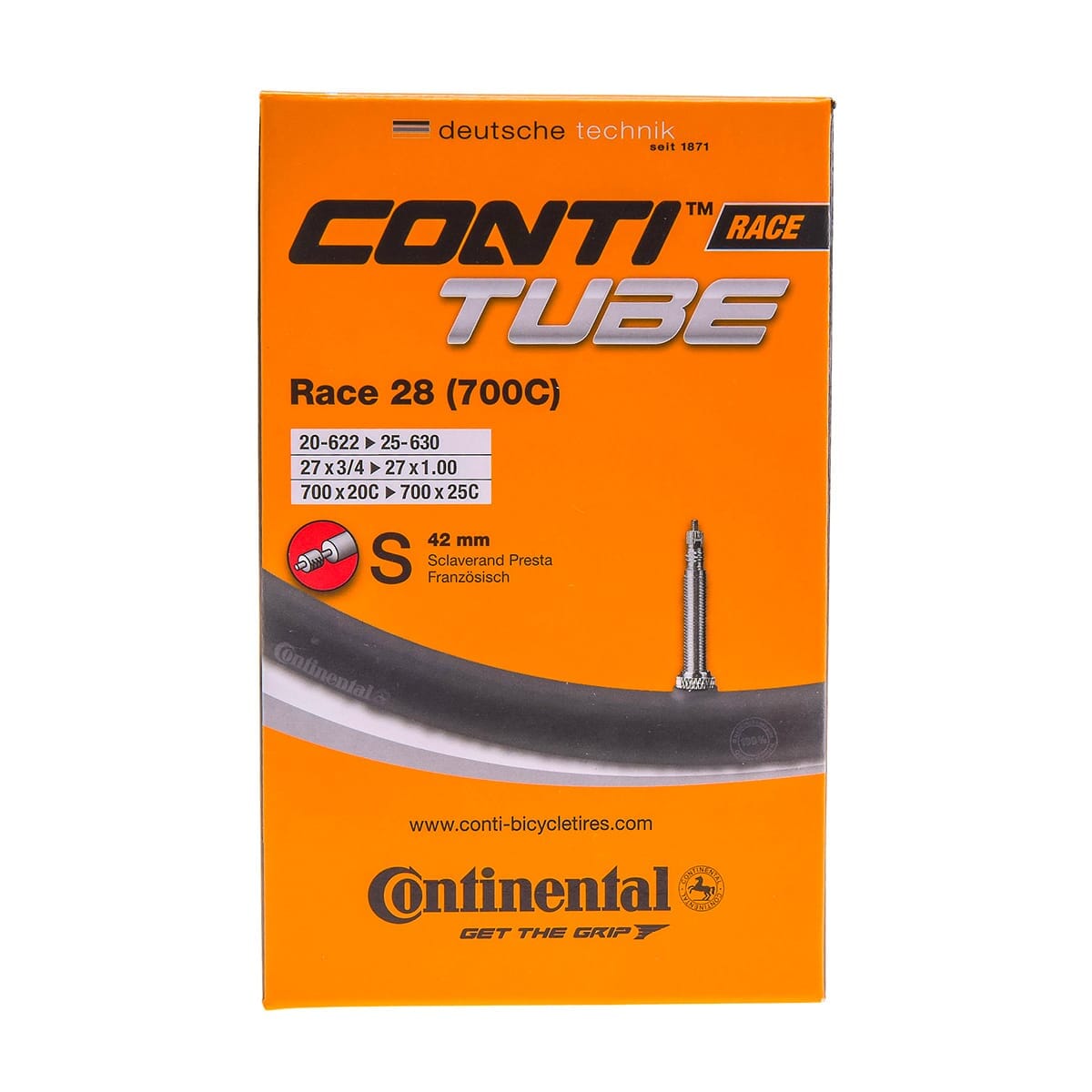 CONTINENTAL RACE binnenband 700x20/25c Presta