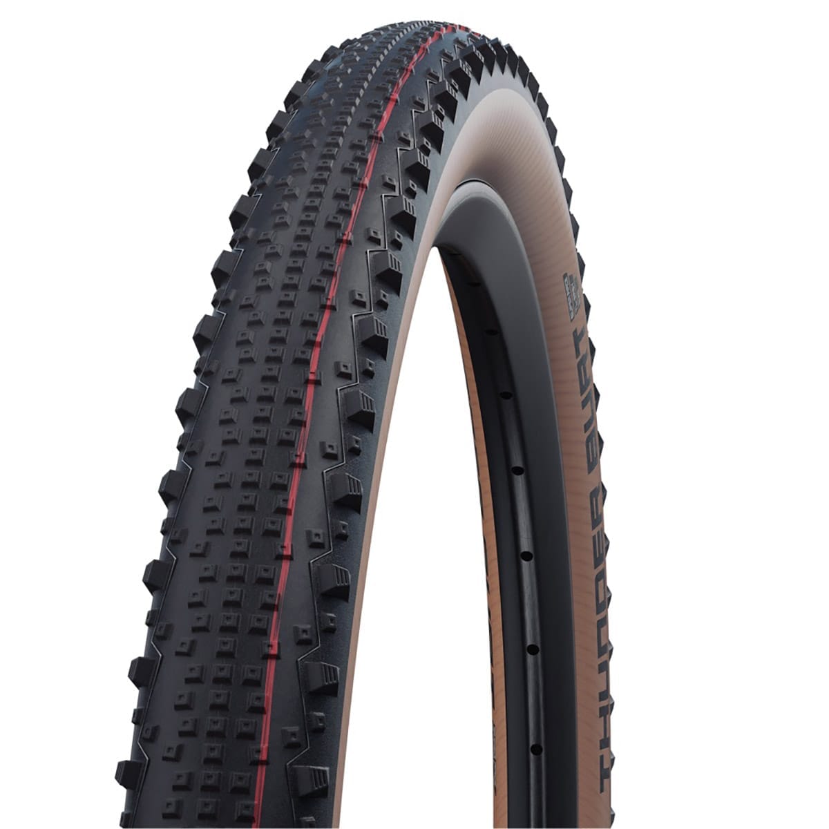 SCHWALBE THUNDER BURT 29x2.10 ADDIX SPEED SUPERRACE Tubeless Ready Zacht Zwart/Bruin band