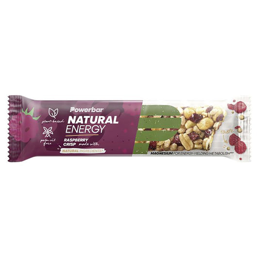 POWERBAR NATURAL ENERGY Reep (40 g) Framboos Knapperig