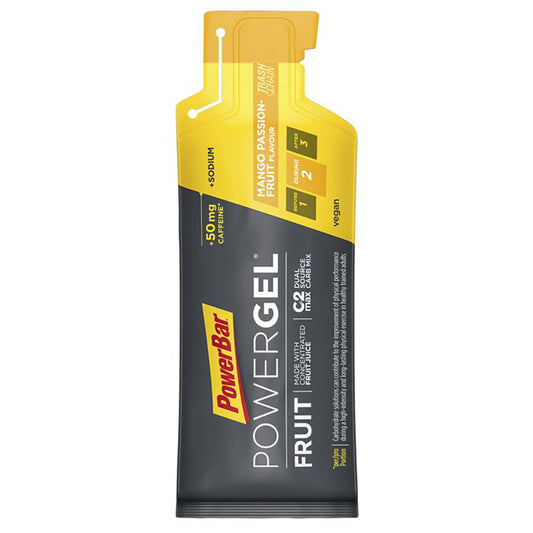 POWERBAR POWERGEL FRUIT Energy Gel (41g) Cafeïnehoudend Passion Food