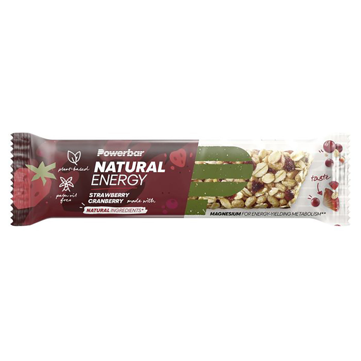 POWERBAR NATURAL ENERGY Reep (40 g) Aardbei Veenbes