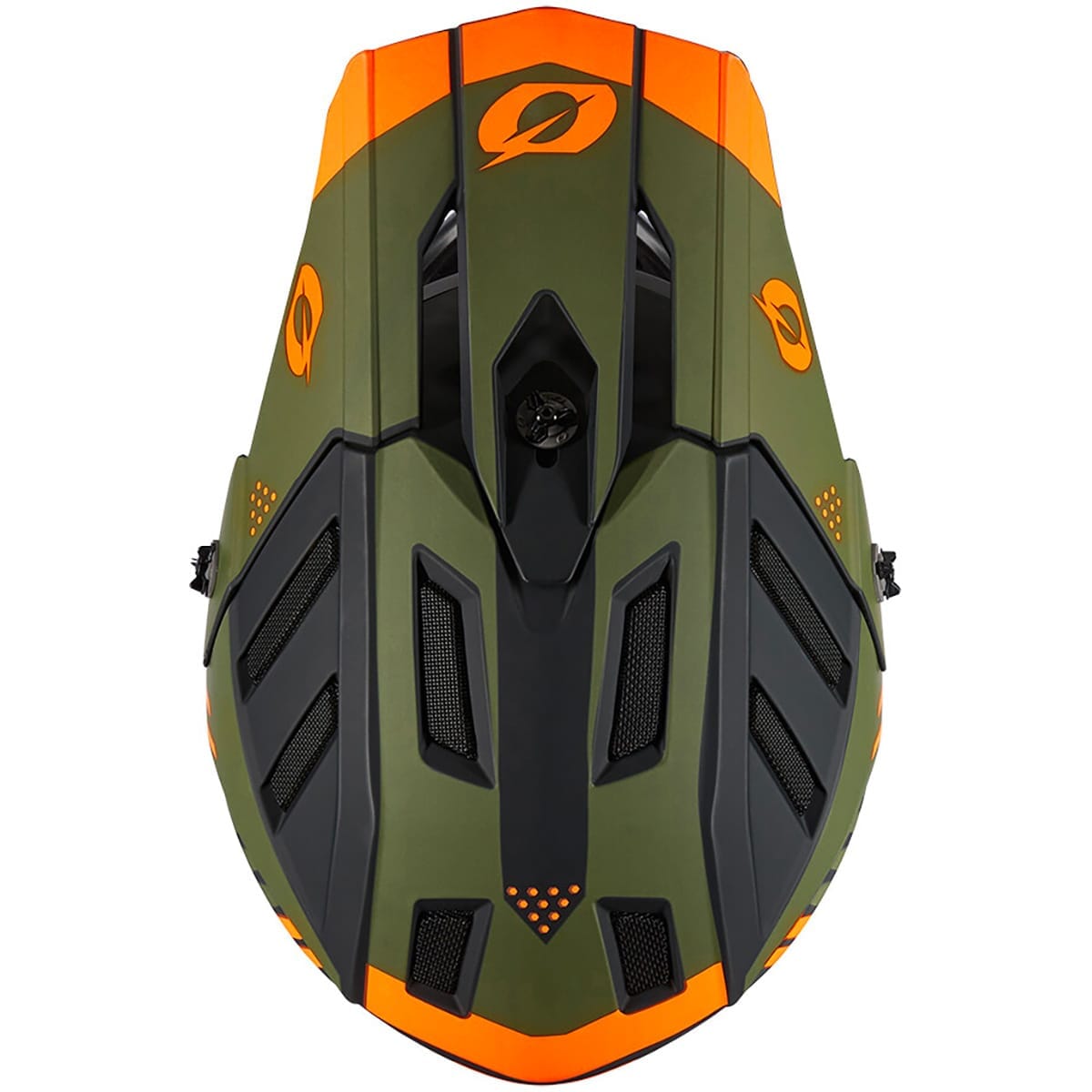 Casque VTT O'NEAL BACKFLIP STRIKE Noir/Orange/Vert olive