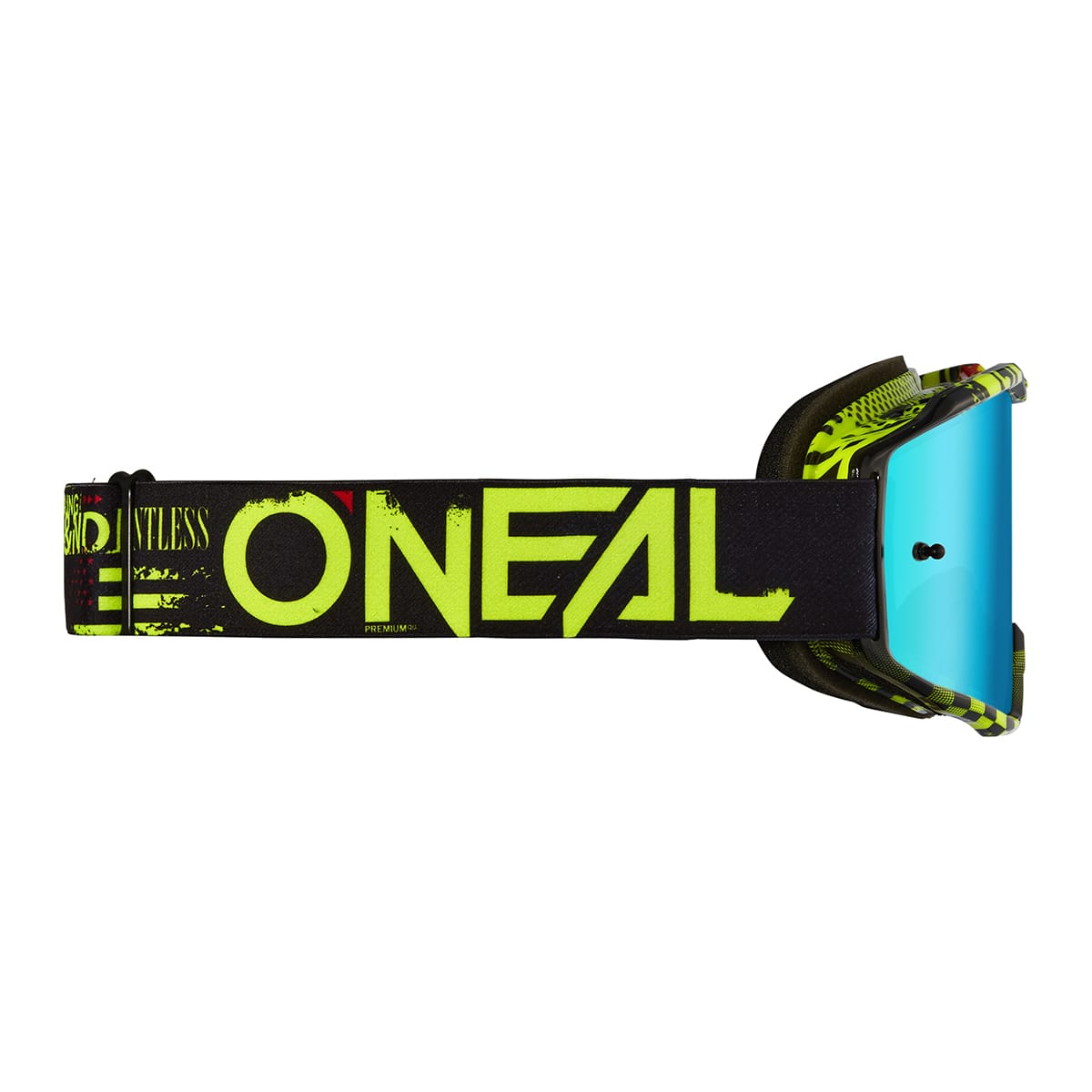 O'NEAL B-10 ATTACK Masker Zwart/Fluorescerend Geel - Radium Blauw