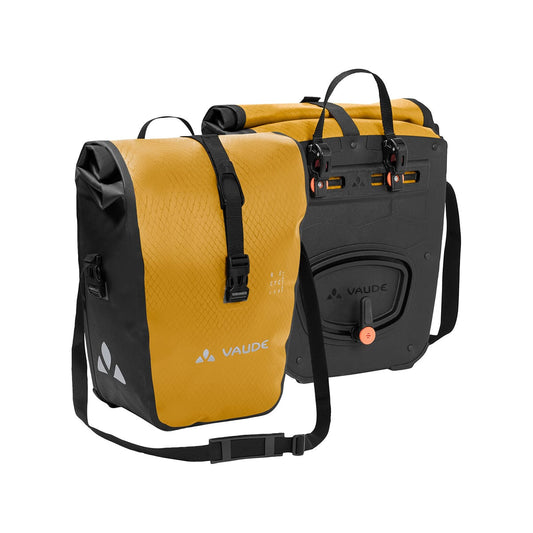 Paar VAUDE AQUA FRONT Bagagedraagtassen 28 L Mosterdgeel